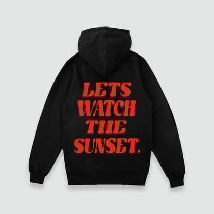 SUNSET HOODIE-S / Black