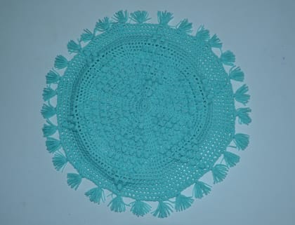 Woolen Hankerchief Plane Sky Blue