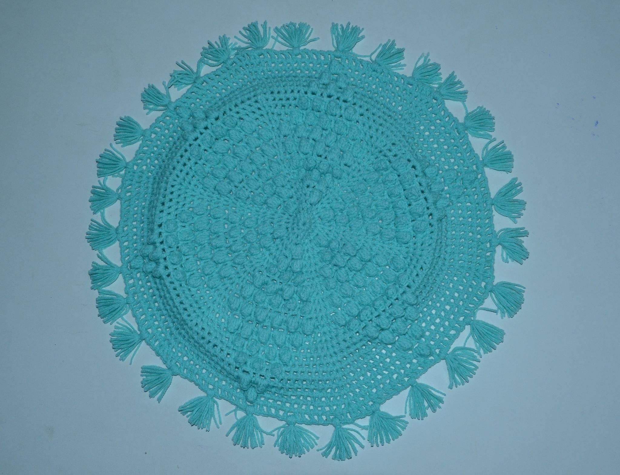 Woolen Hankerchief Plane Sky Blue