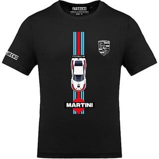 Fastbend Mens Black Printed Cotton Blend Round Neck T-Shirt