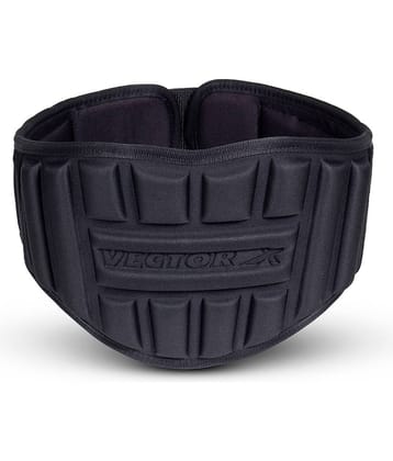 Vector X - Black Synthetic Leather Gym Belt