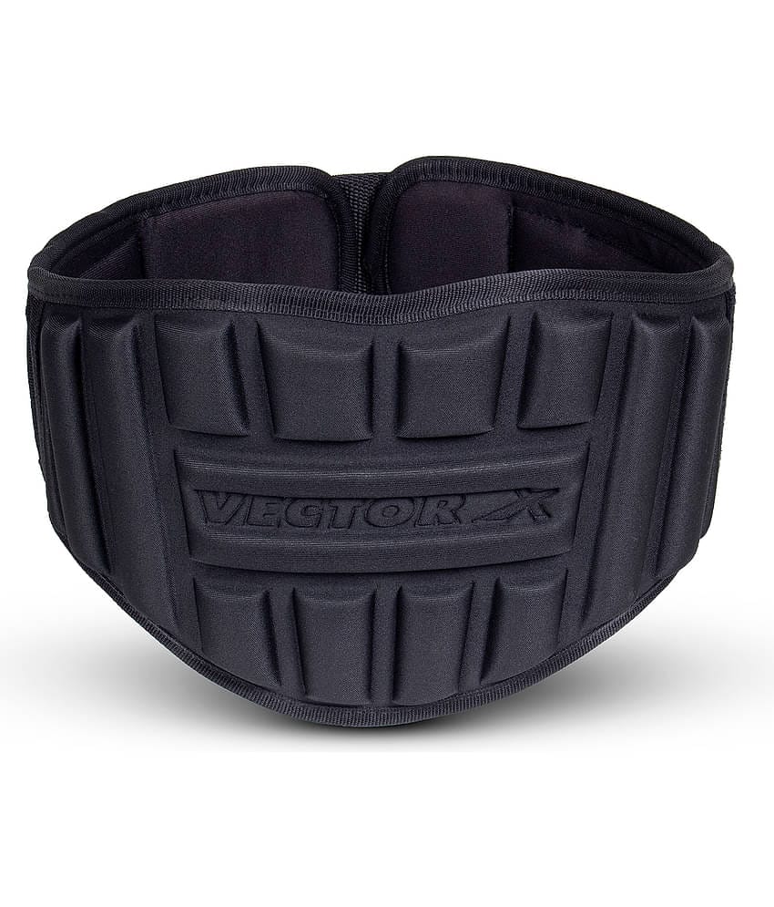 Vector X - Black Synthetic Leather Gym Belt