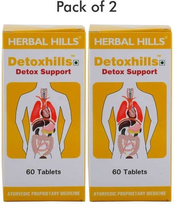 Herbal Hills Detoxhills 60 Tablets - Pack of 2 Tablets 1 mg