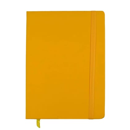 Yellow Color | Elastic Closure | Built-in Bookmark | Pen Holder | Ideal for Work, Study & Journaling, 160 Pages