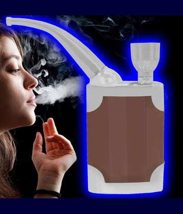 JMALL Multicolour 9 cm Glass Bong - Pack of 1