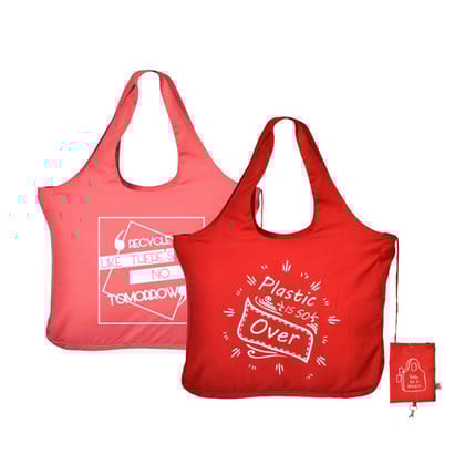 IVillage Bag In Pouch Pink and Red Set of 2