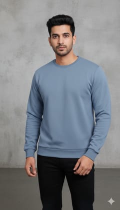 Menโs Solid Sweatshirt | Heavy 3-Thread Winter Sweatshirt | Warm & Comfortable Menโs Solid Sweatshirt | Heavy 3-Thread Winter Sweatshirt | Warm & Comfortable