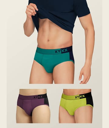 XYXX Pack of 3 Modal Briefs For Men's ( Multicolor )