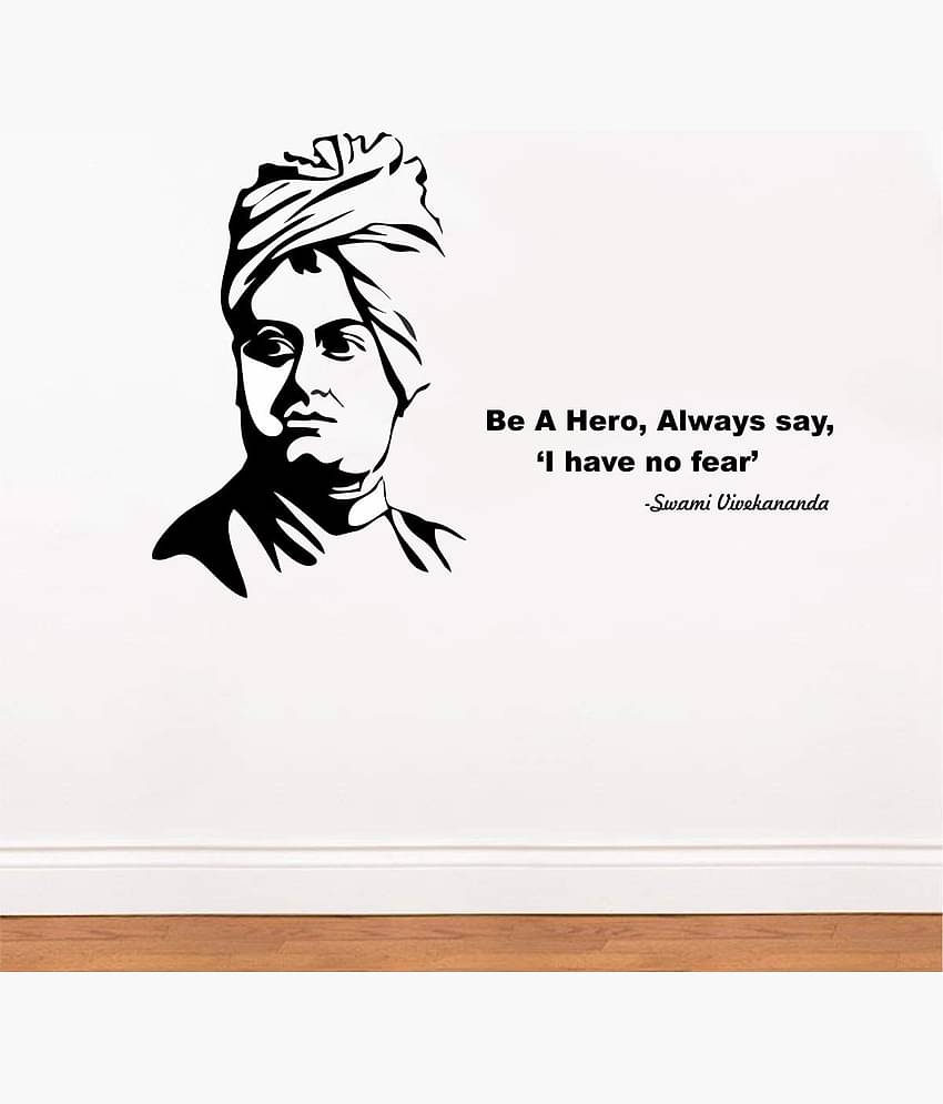 Asmi Collection Swami Vivekananda Motivational Quotes Wall Sticker ( 60 x 90 cms )