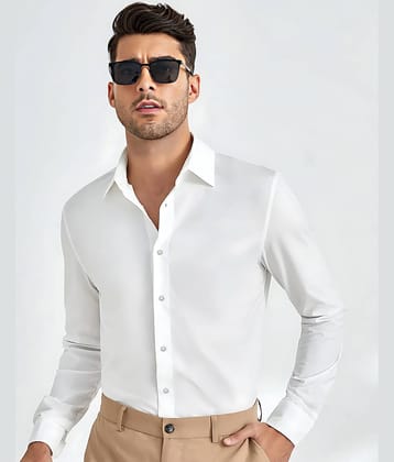 WEBRIC Cotton Blend Regular Fit Full Sleeves Men's Formal Shirt - Green ( Pack of 1 )