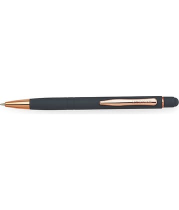 Unomax Soft Touch Premium Metal Body Jet Ink Technology Ball Pen (Pack Of 6, Blue)