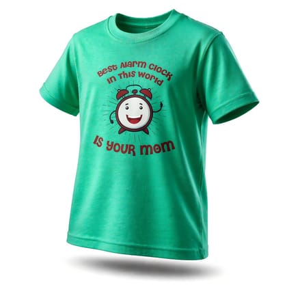 KUCHU Alarm Clock Theme Kids T-Shirt | 6–7 Years | Cotton Modal | Soft Feel | Comfortable