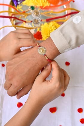 Dual Tone Silver Rakhi CHR100