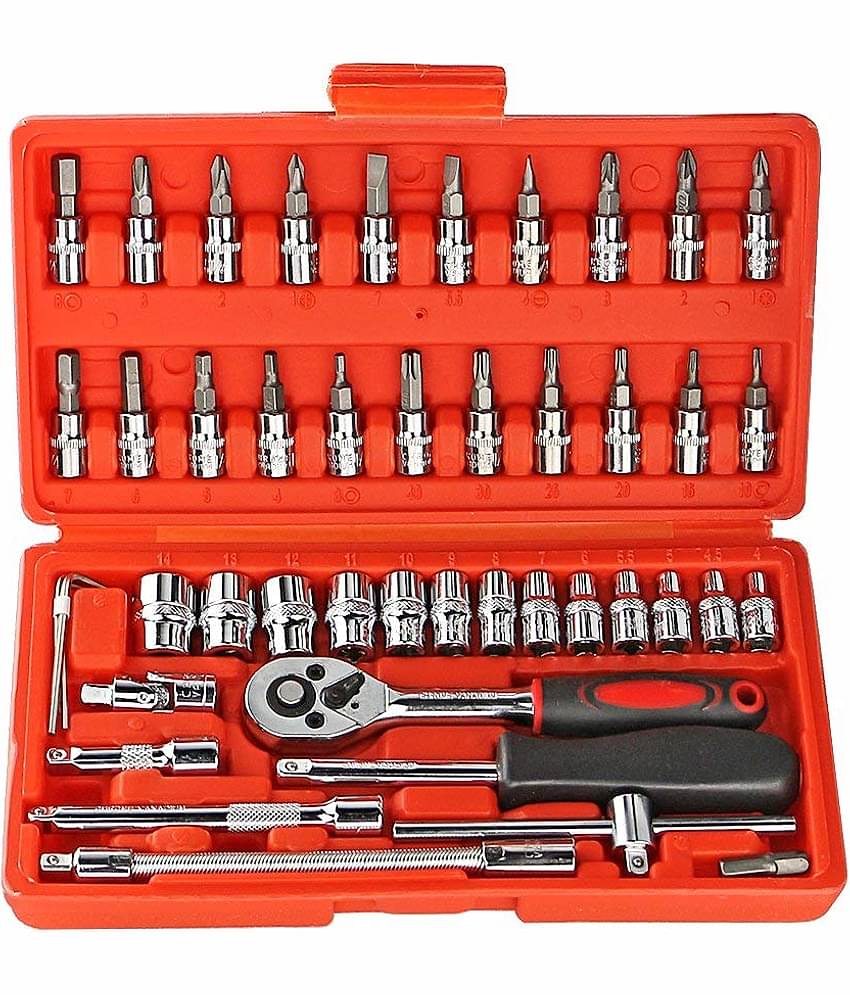 Shopper52-46 in 1 Pcs Tool Kit & Screwdriver Set Multi-Purpose Combination Socket Set Case Precision Screw Driver Tool Box