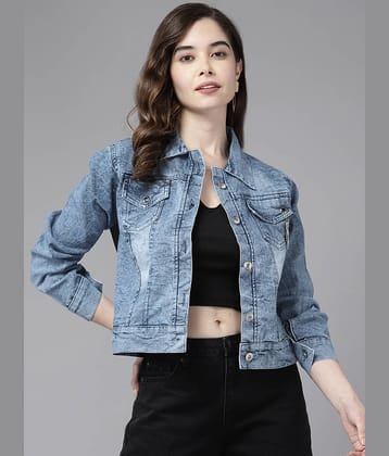 Aarika Women Regular Jacket ( Blue )