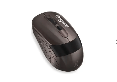 FINGERS Aero Grip Wireless Mouse with 2.4 GHz USB Receiver Compatible with Windows Mac & Linux