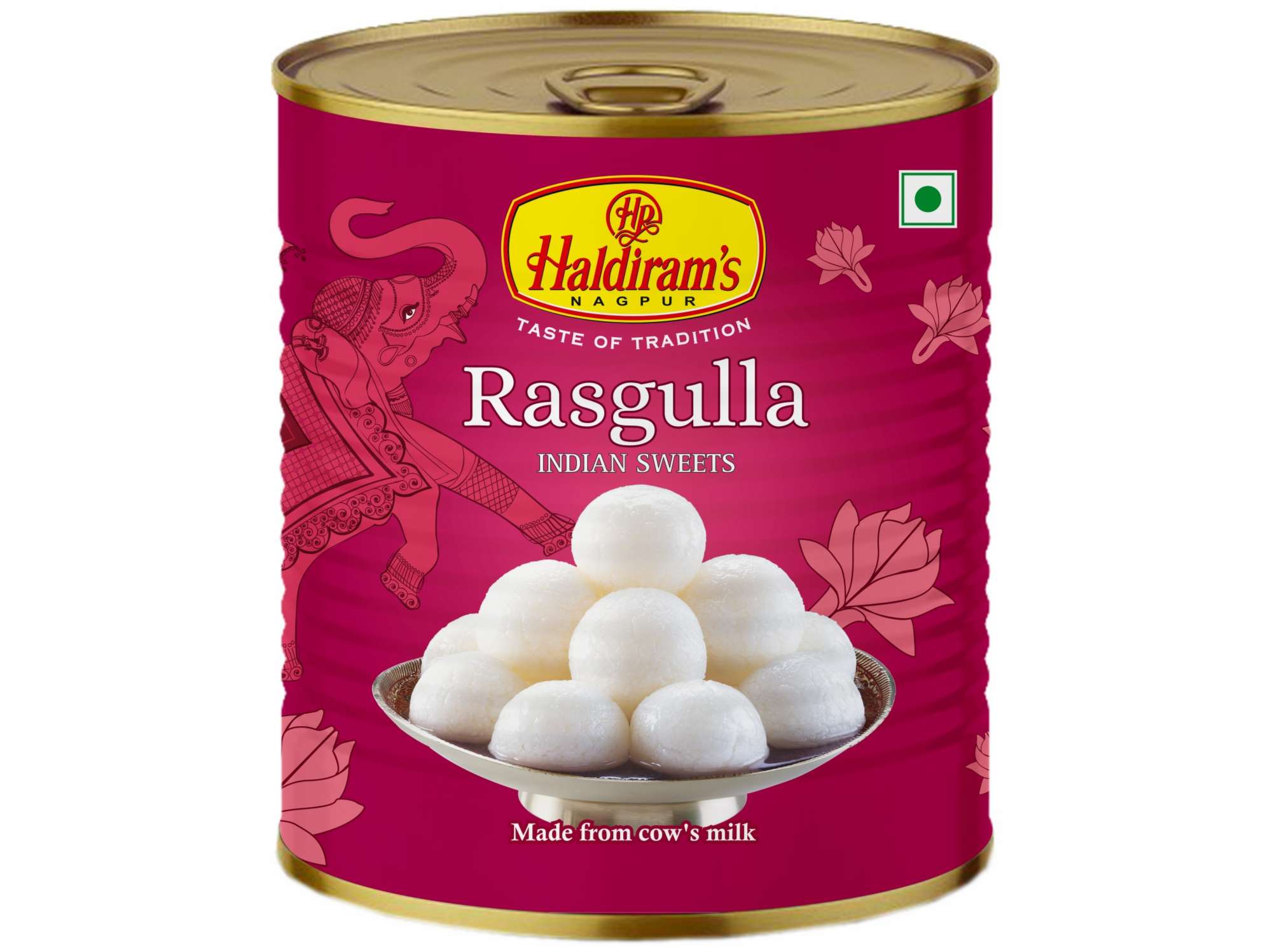 Haldiram's Rasgulla Tin Sweets - 500 Gm