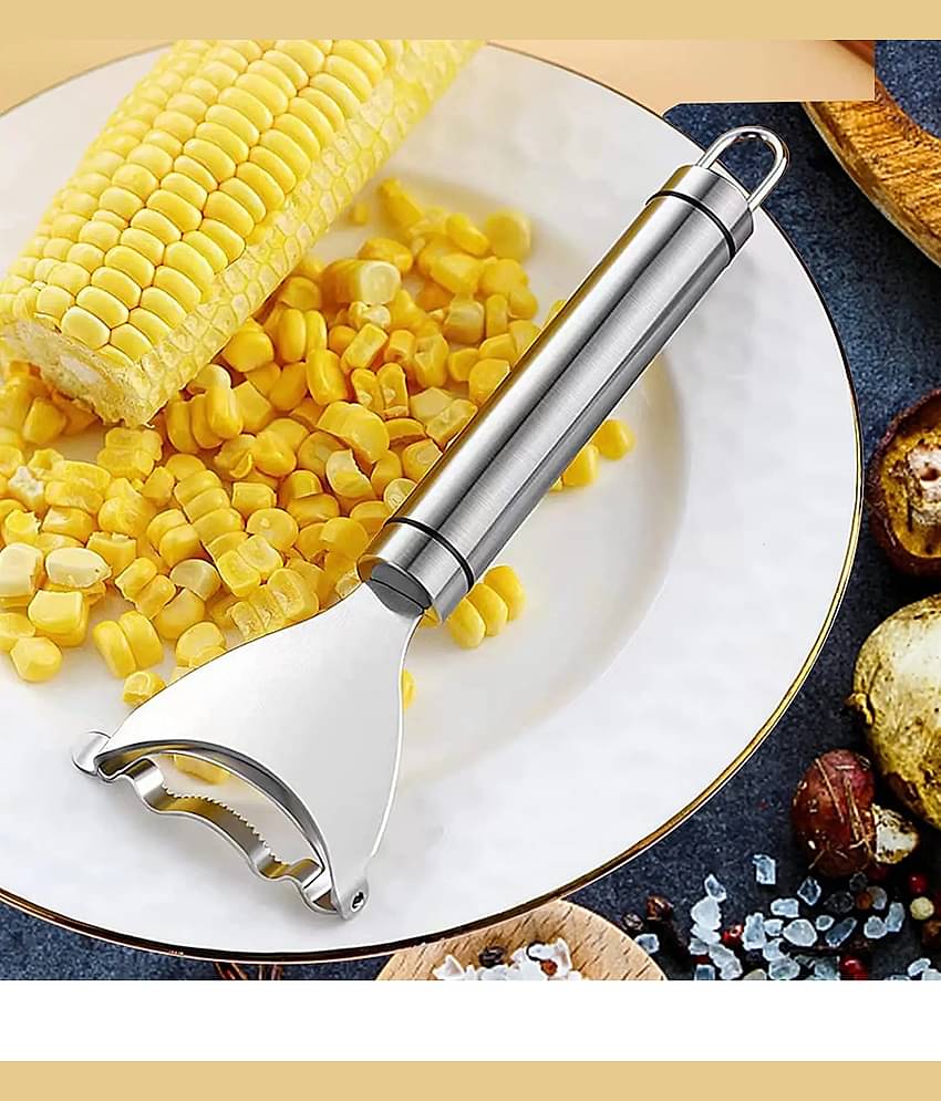 SHARUJA Silver Stainless Steel Corn Kerneler ( Pack of 1 )
