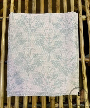 Elegant Unstitched Cotton Fabric for Kurtas-Baby Pink