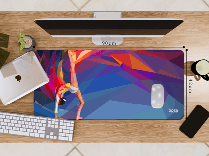 "Dancer Abstract" Gaming Mousepad- Elevate Your Gaming Experience-Extra Large (42CM X 90CM)