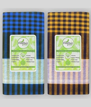 Feather Green Multi Lungi Pack of 2