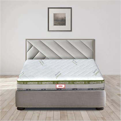 COIRFIT Health Boom Active with SrtX TECHNOLOGY 5 Inch King Size  Bonded Foam Mattress(72X70 Inches),Memory Foam Quilted, Anti-Allergic & Firm Support |Double Side Quilted, 15-Year Warranty