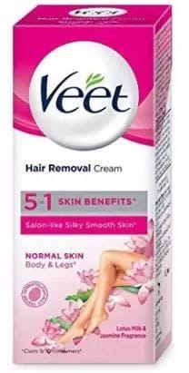 Veet V Hair Removal Cream 5 In 1 Skin Benefits 30g Cream 