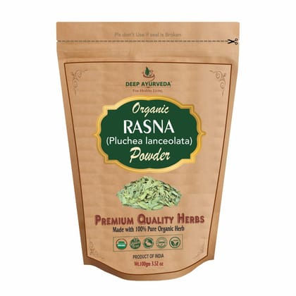 Organic Rasna Powder (Pluchea lanceolata) - Relieves Arthritis, Eases Joint Pain & Reduces Inflammation