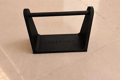 Thermal Label Roll Holder Stand, 3D Printed, Compatible with Shipping Label Printers (Black)