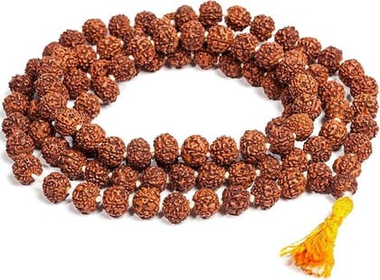 Rudraksha Mala 108 Beads - Spiritual Jewelry for Meditation and Mindfulness