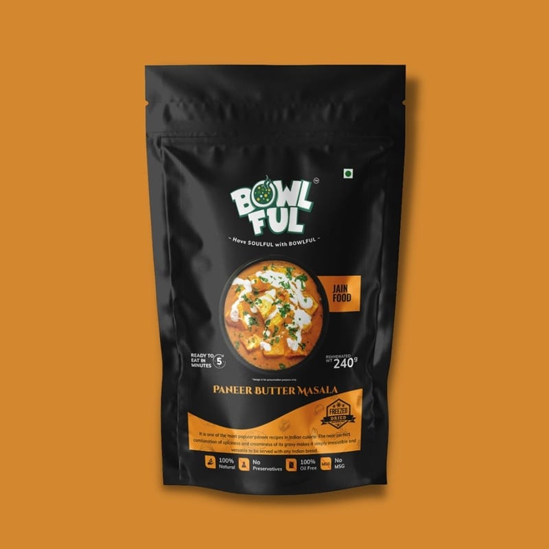 Bowlful Paneer Butter Masala Jain - Jain-Style Rich Paneer Curry