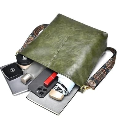 Women's PU Leather Zipper Handbag (Green)-PID63978 Women's PU Leather Zipper Handbag (Green)-PID63978