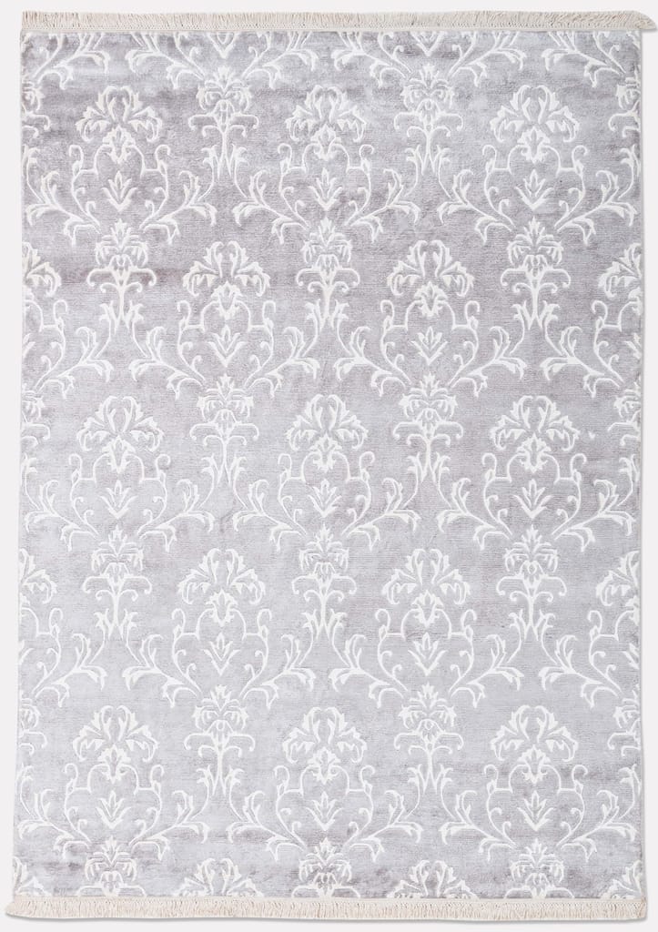 Neu Looms Bond Area Rug – Elegant Damask Pattern in Baby Blue & Ivory (Size 5x8, Cream-Sky)