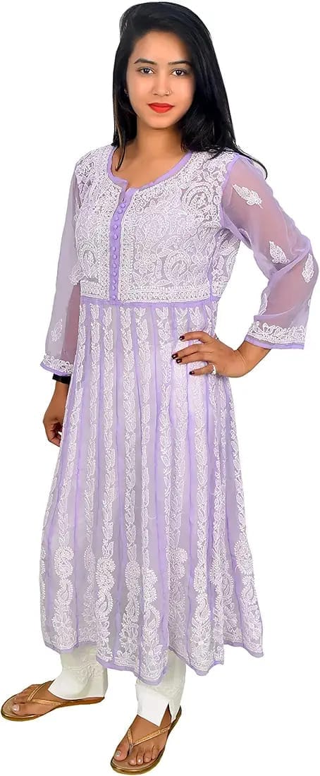 Yogdaar Chikankari Anarkali