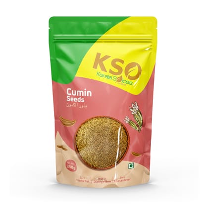 Kerala Spice 100% Natural and Pure Cumin Seeds 250 gm Aromatic Jeera Whole for Authentic Culinary Flavor Perfect for Spice Blends and Seasoning