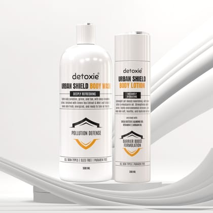 Urban Shield Body Wash & Body Lotion Combo - 800 ml