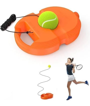 HORSE FIT Tennis Trainer Rebound Ball with String Solo Tennis Trainer Set Self Tennis Practice Ball with String Cricket Trainer Rebound Ball with Rope Fill Sand or Water (Multicolor)