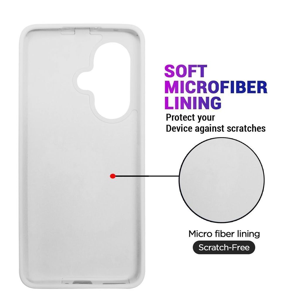 LIRAMARK Liquid Silicone Soft Back Cover Case for Oneplus Nord 3 5G