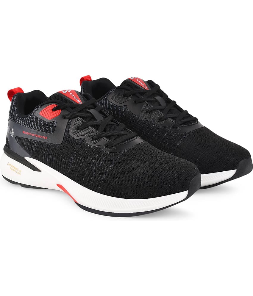 Campus - NODE Black Men's Sports Running Shoes