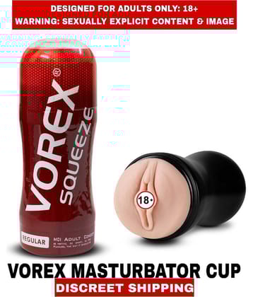 Adult Sex Toys Vorex Squeeze Real Pussy Silicon Masturbator Cup Fleshlight For Men