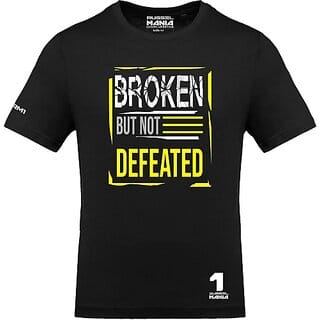 FastB Men Printed Round Neck Black T-Shirt