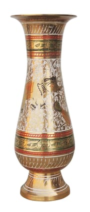 Brass Home & Garden Decorative Flower Pot Glass, Vase - 3.2*7.3*8.8 inch (F191)