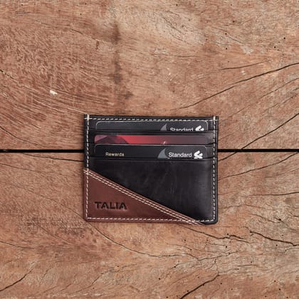 TALIA Capri Double-Toned Horizontal Card Case  Effortless Style, Timeless Appeal