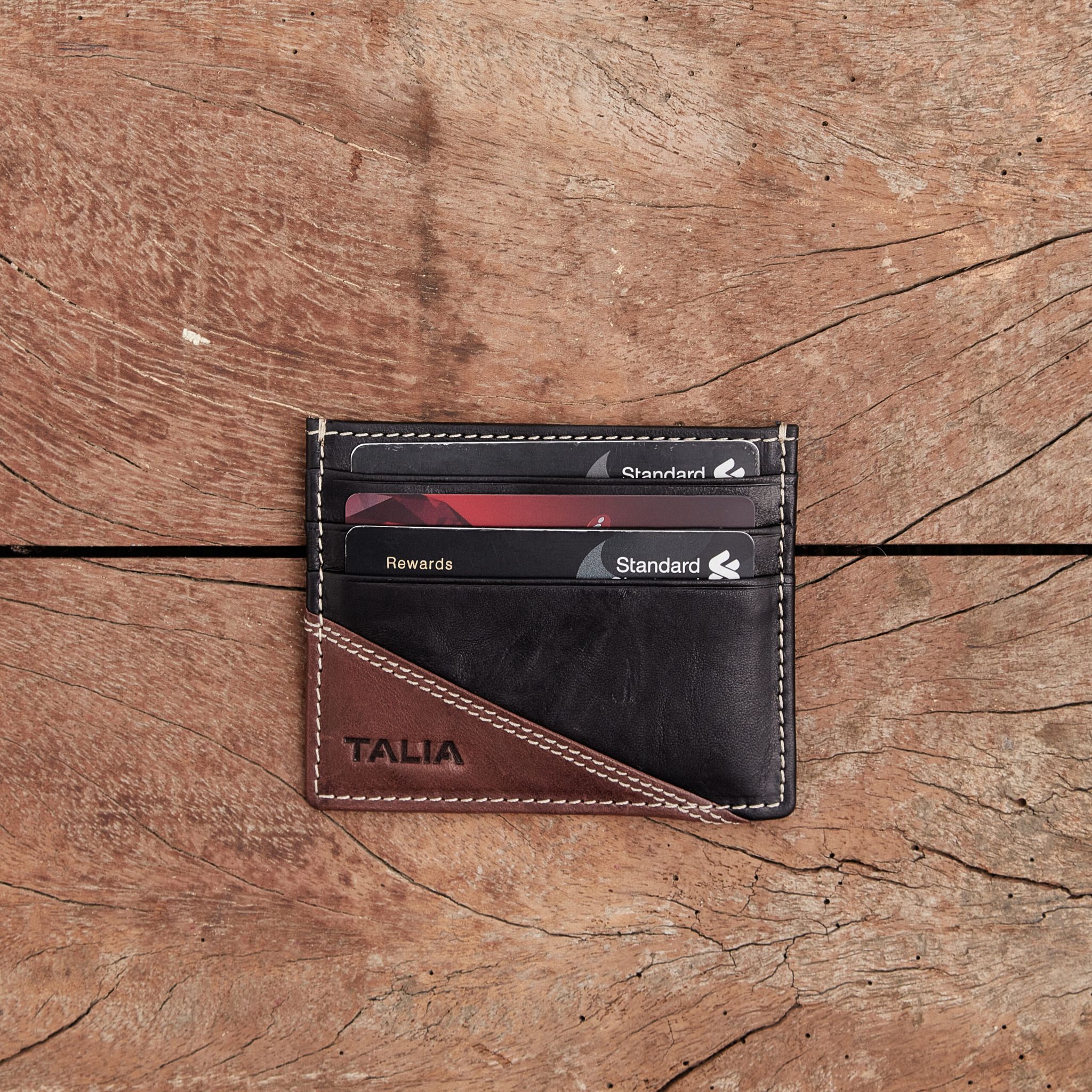 TALIA Capri Double-Toned Horizontal Card Case Effortless Style, Timeless Appeal