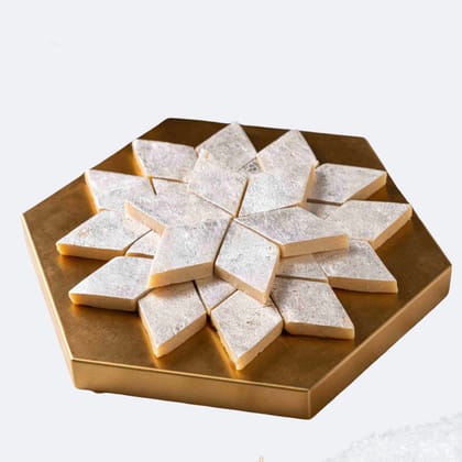 Mewa Mitra Kaju Katli Barfi with Silver Leaf | Fresh & Authentic Kaju Katli | Traditional Indian Sweet Mithai