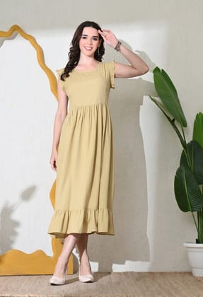 Keep it Simple Dress-S / Beige