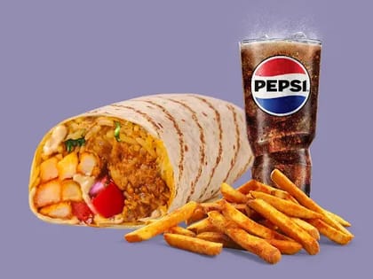 Fiery Volcano Burrito Meal - Chicken