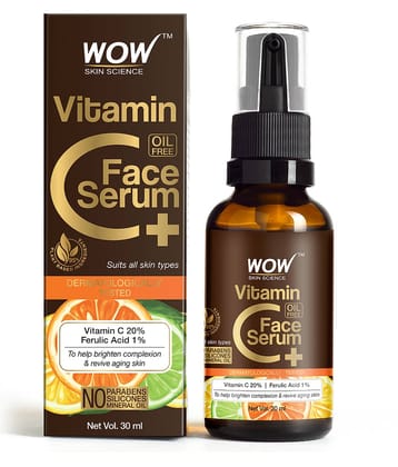 WOW Skin Science Vitamin C+ Face Serum - Brightening, Anti-Aging Skin Repair, Fine Lines, Wrinkles & Brown Spots - 30ml