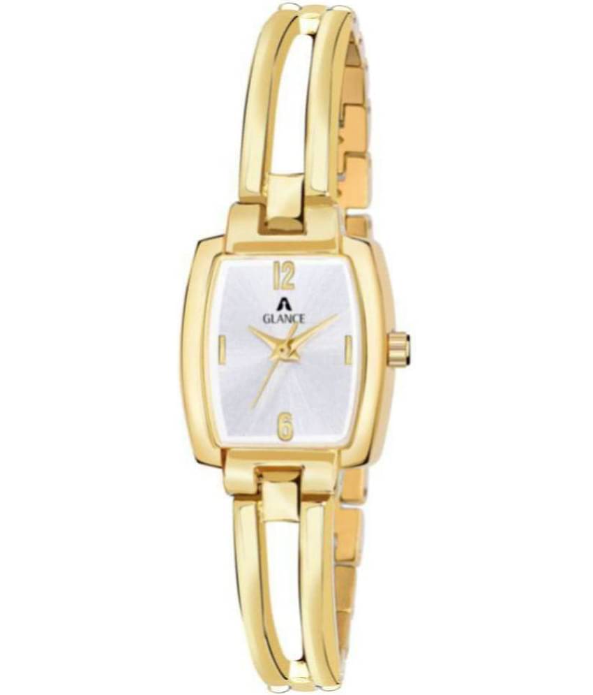 Aglance Stainless Steel Tonneau Womens Watch