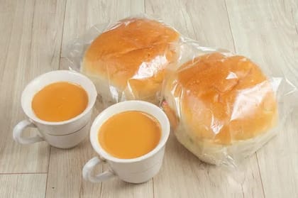 2 Bun Double Maska With 2 Irani Chai
